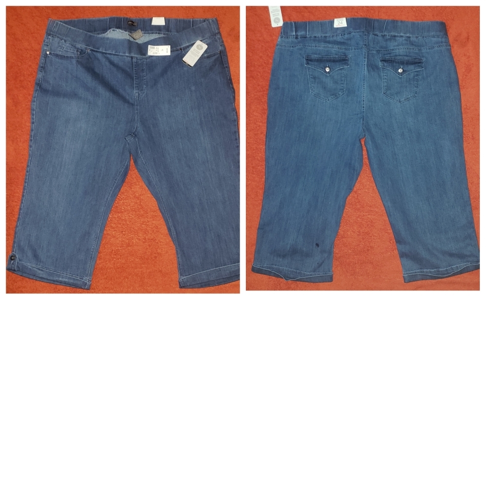 AVENUE Denim Ultimate Fit Capris size 24W